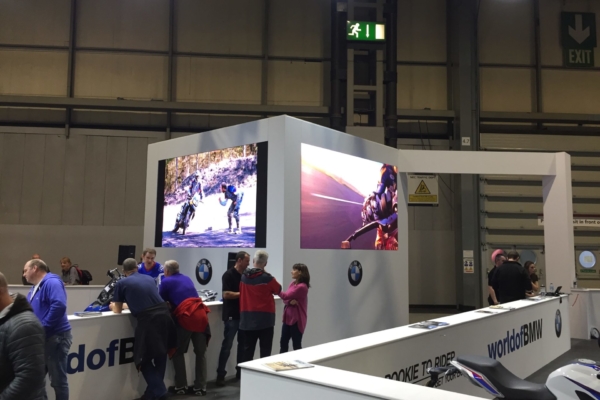 BMW Motorcycle Live 2 x Hi Resolution LED screens BMW Motorcycle Live 2 x Hi Resolution LED screens